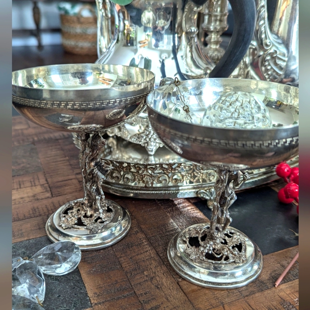 Bacchus‎ Silver Plate Toasting Goblet